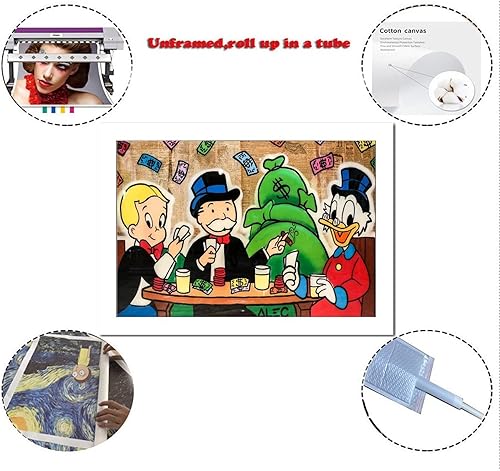 Miniatura 2 de Alec-Monopolys - Póster artístico de graffiti con diseño de la hora del té, arte de pared y arte de pared, póster moderno para decoración de