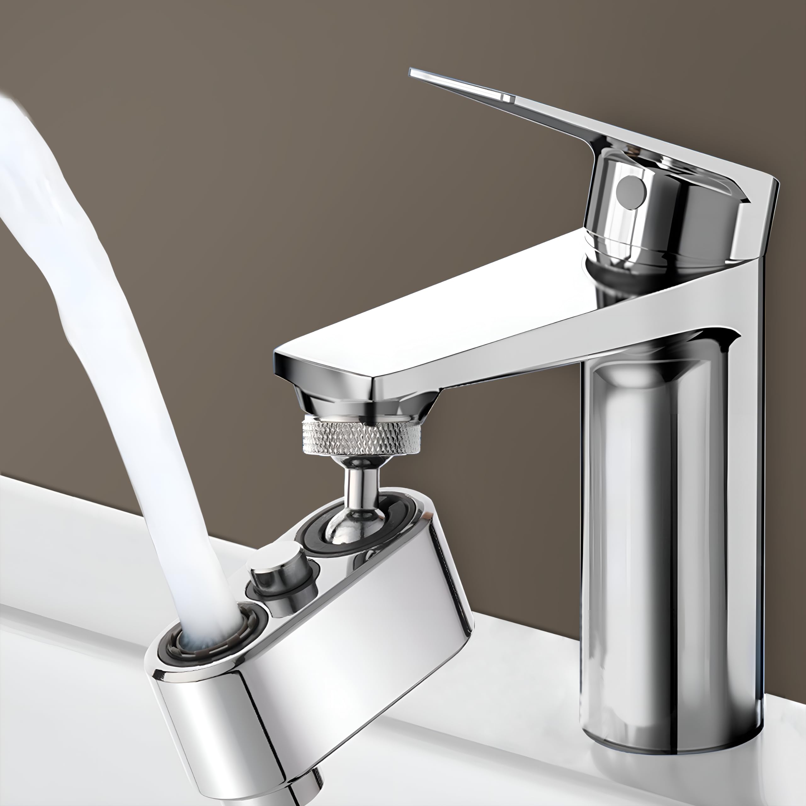 Plantex Brass Universal Rotation Splash Protector for Kitchen/2 Mode (Up & Down Water Outlet) Tap extender for Kitchen sink/Aerator for kitchen tap/Water aerator tap-(H-143-Chrome) (B0D1GPGVN8) Amazon Price History, Amazon Price Tracker