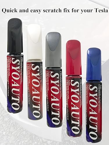Miniatura 6 de SYOAUTO Pintura de retoque azul para Tesla Model Y 3 X S, pintura de retoque automático, bolígrafo de pintura de retoque automotriz, pintura de
