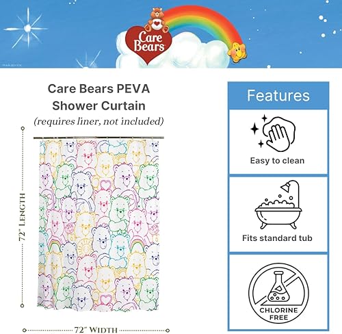 Miniatura 24 de Franco Juego de cortina de ducha y anillos de 13 piezas de Peanuts (producto 100% oficial)