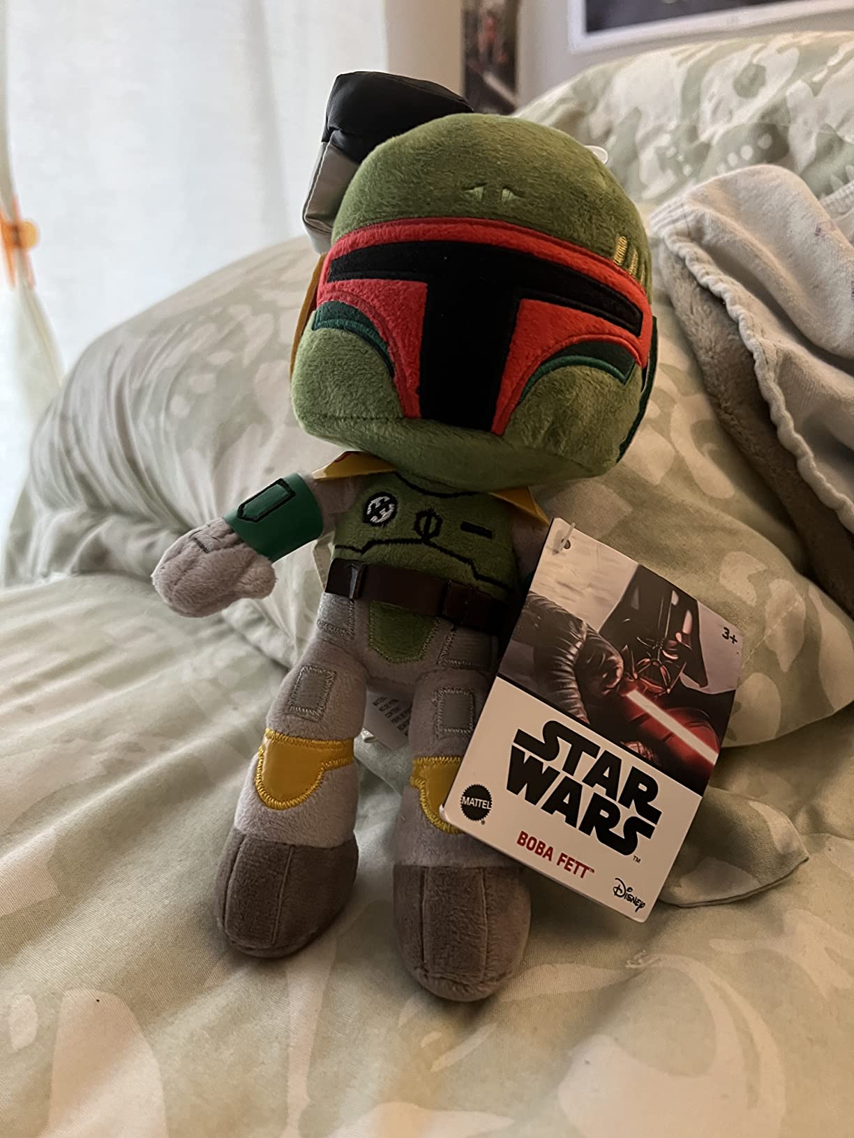Star Wars Boba Fett Plush Toy - 8 Inch Soft Stuffed Figure For Kids & Collectors - View #7