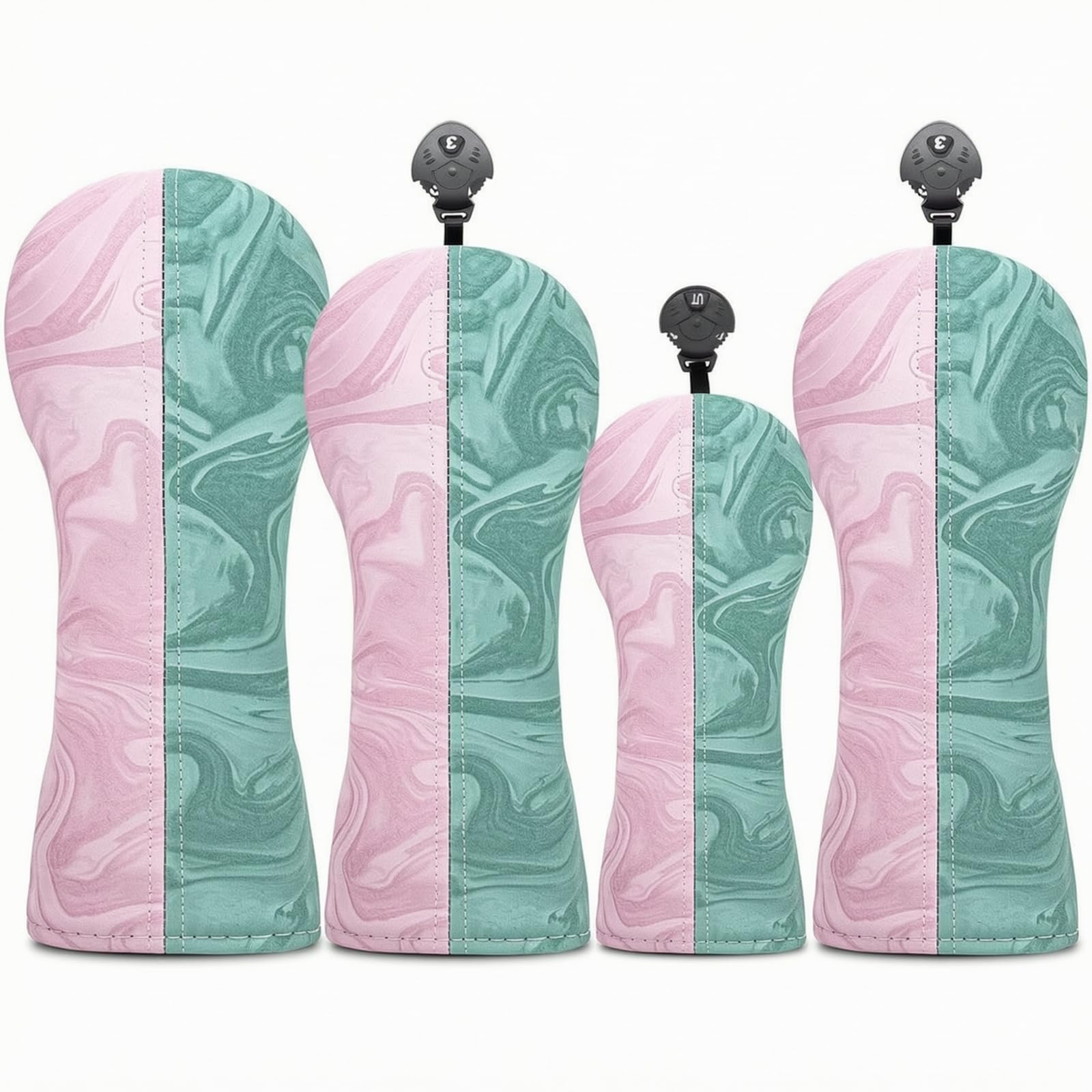 Funda para Cabeza de Palo de Golf Cubierta de Driver Protector Accesorio Forro Suave Que Resguarda de Polvo y Golpes Bandas Elásticas para Adecuada
