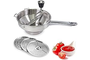 Food Mill for Smooth, Effortless Purees, Sauces, Mashed Potatoes