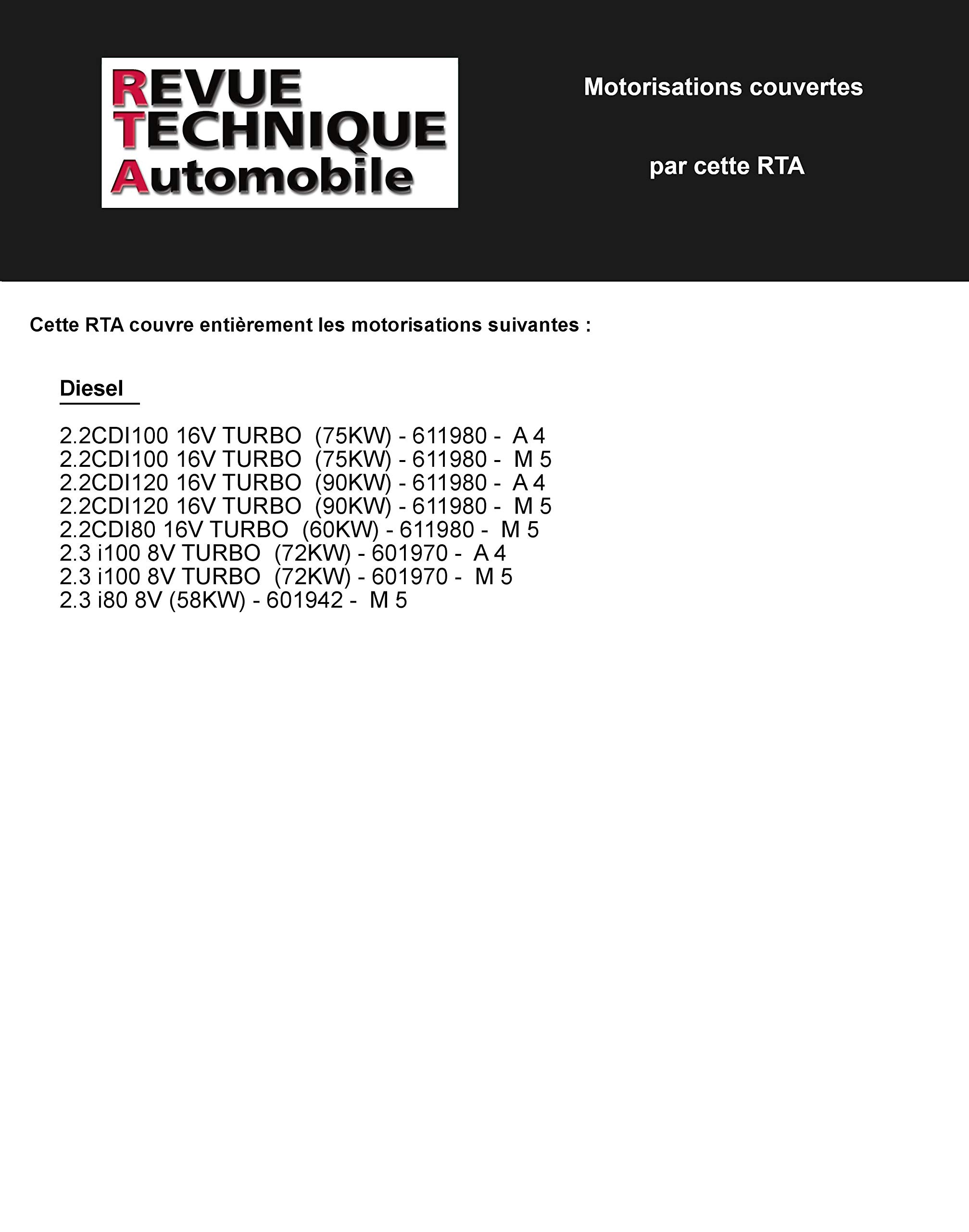 E.T.A.I - Revue Technique Automobile 421.1 MERCEDES VITO I - 638 - 1996 à 2003