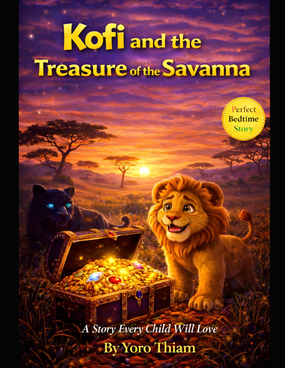 Kofi and the teasure of the Savanna: A Magical African Bedtime Story About Friendship, Kindness, and True Treasure (Ages 4–8) (Kofi the Little Lion Series)