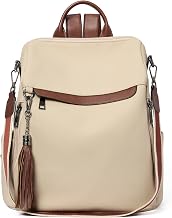 Telena Backpack Purse for Women, PU Leather Anti Theft Travel Purse Shoulder Bags with Tassel