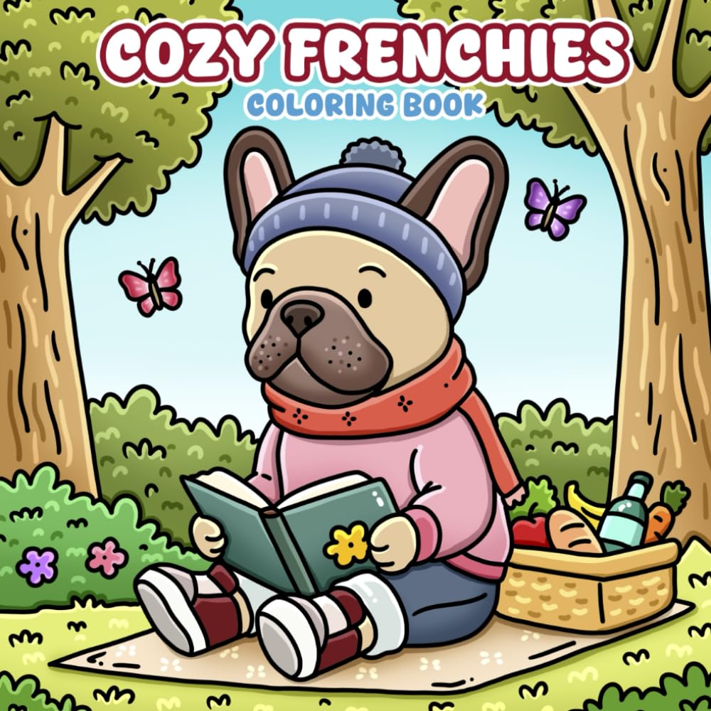 Cozy Frenchies: Coloring Book