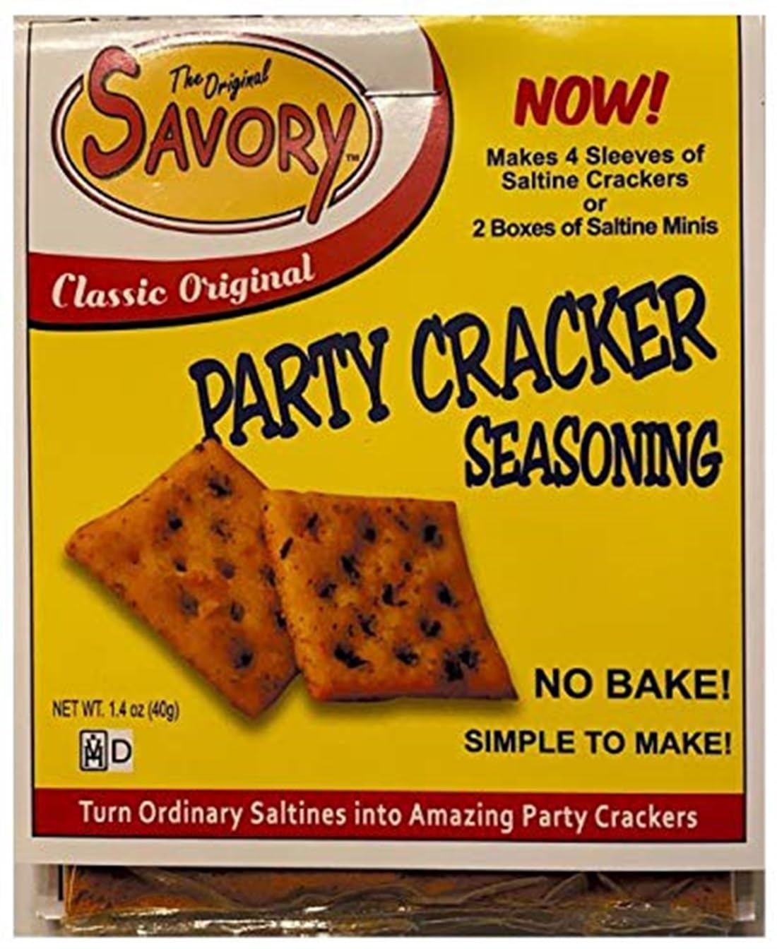 Savory Saltine Seasoning 2-Pack - 1 ORIGINAL, 1 TEXAS CHIPOTLE plus 2 Ex-Large Double Sealed Zip Top Bags
