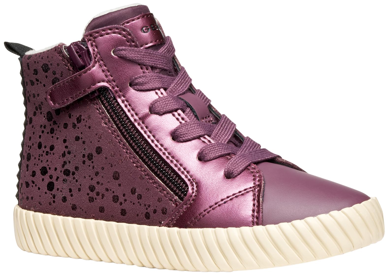 Geox Junior J Mirroless Girl Sneakers Prune, 27 EU