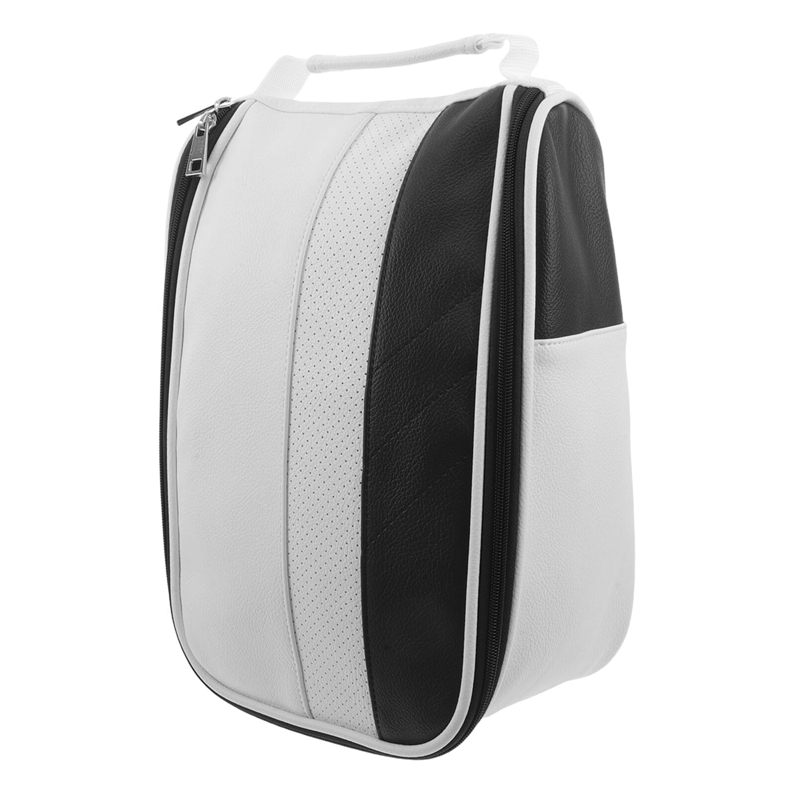 Golfschuhtasche aus Kunstleder Atmungsaktiv Kompakt mit Tragegurt Staubschutz für Golf und Outdoor Reisen