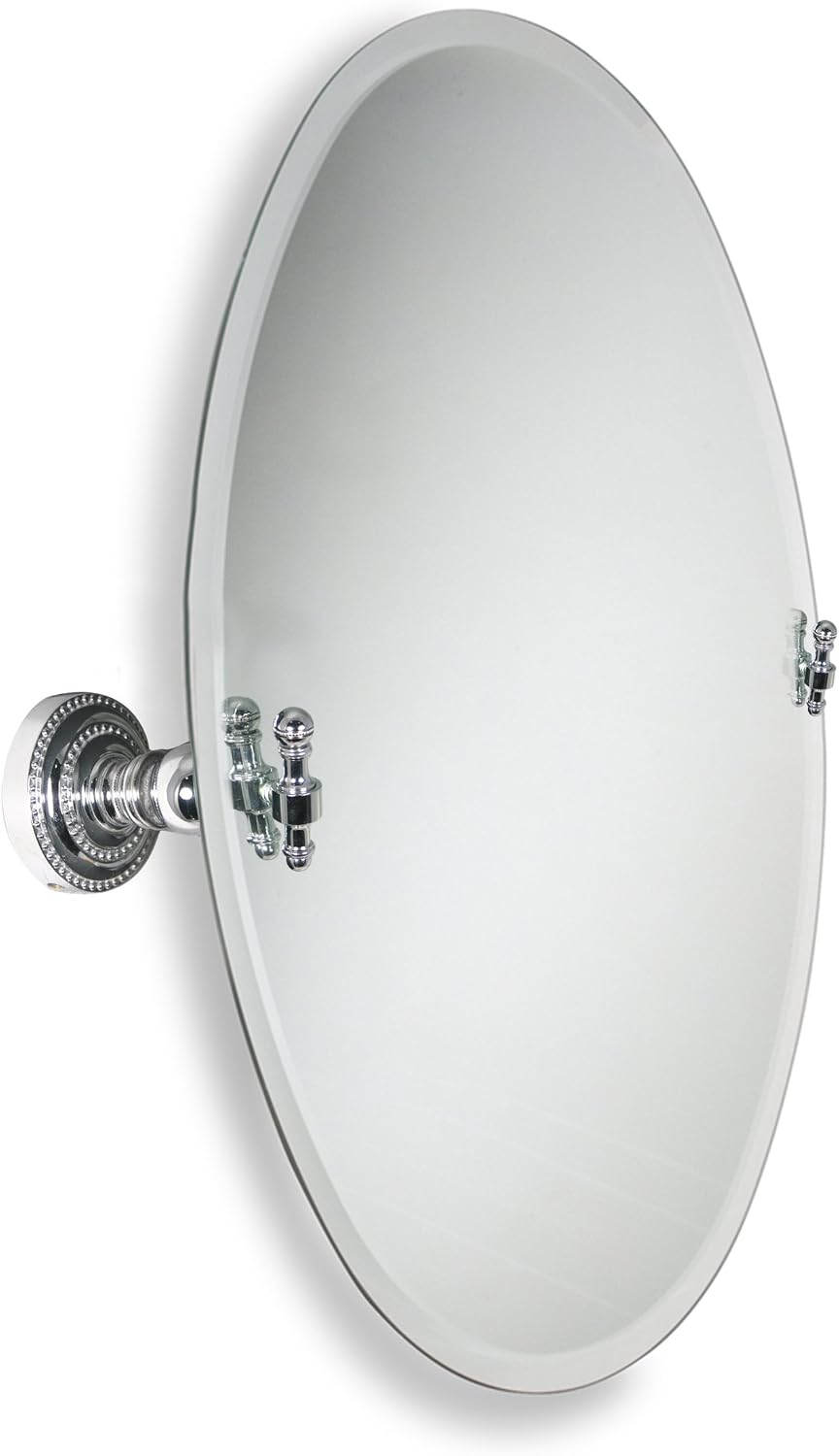 Hоttеѕt Sаlеѕ Allied Brass RD-91 Frameless Oval Tilt Beveled Edge Wall Mirror, Polished Chrome Bіg Sаlе Allied Brass RD-91 Frameless Oval Tilt Beveled Edge Wall Mirror, Polished Chrome