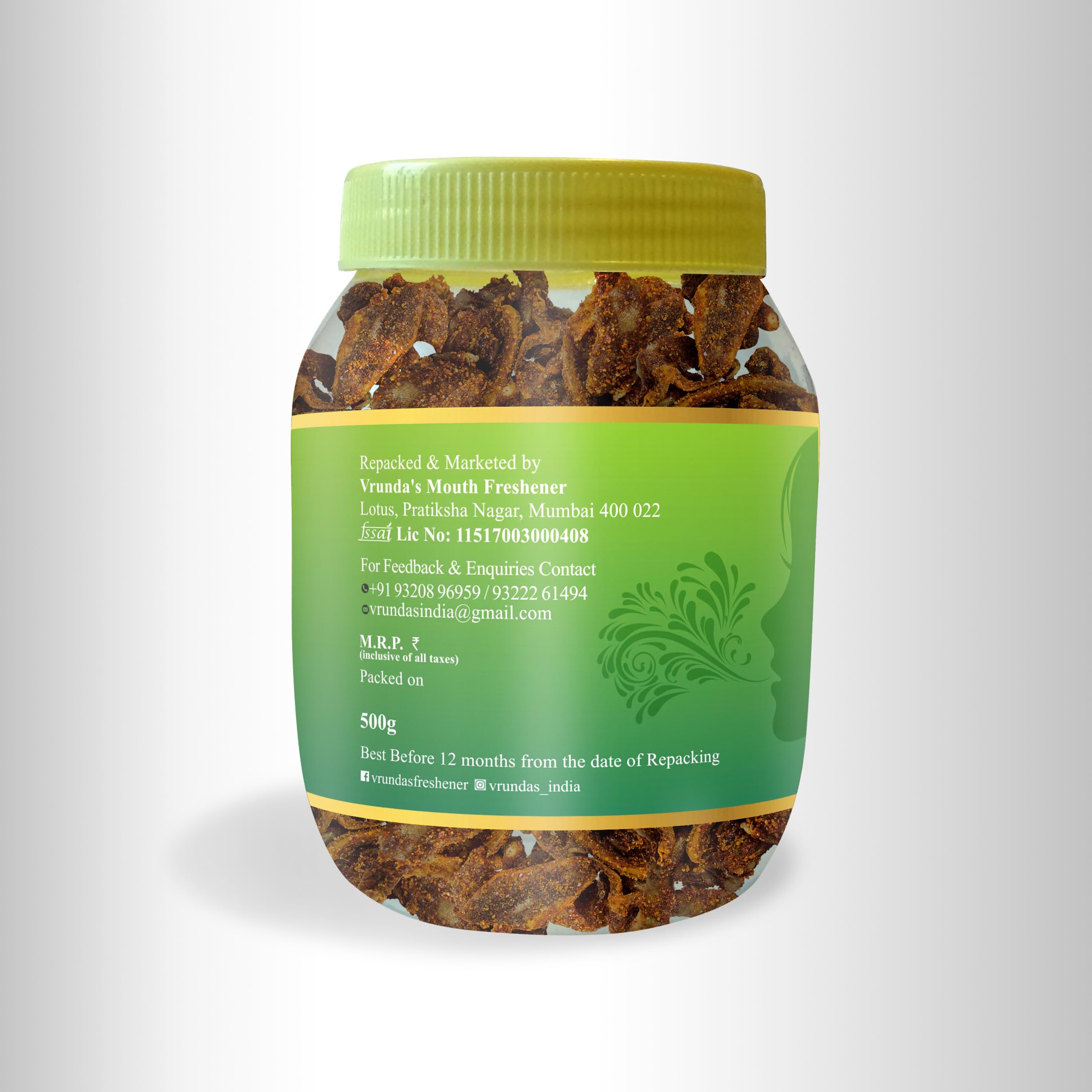 Vrunda's Tikhi Kairi, Masala Kairi, chatpati Kairi,Dry Pickle, 650 GM