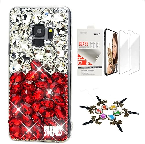 Miniatura 1 de STENES Funda para Galaxy Note 9, elegante, hecha a mano en 3D serie brillante, diseño de diamantes de imitación compatible con Samsung Galaxy Note 9