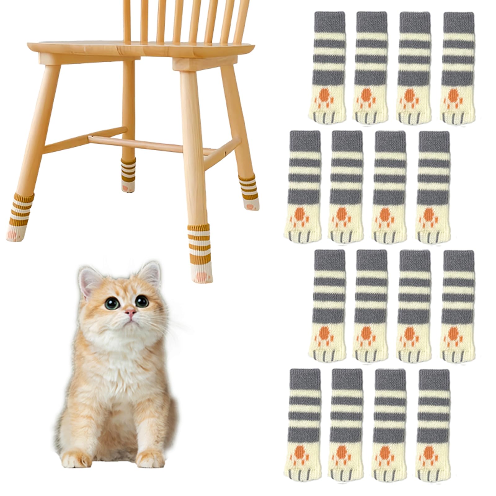 Calcetines para patas de silla para suelos de madera dura y protectores de suelo