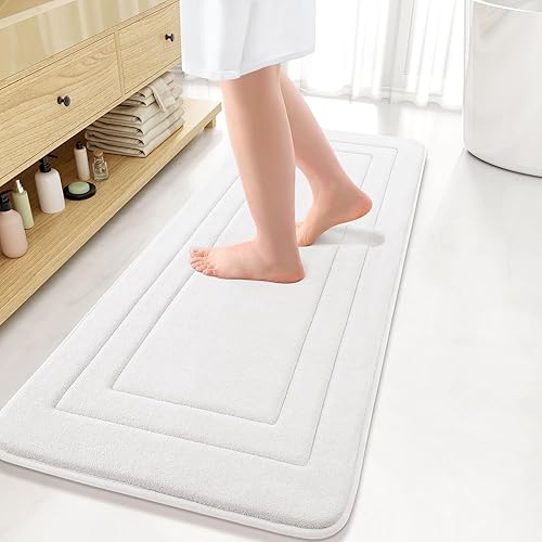 Miniatura 182 de Arotive Tapete de baño de espuma viscoelástica de 30 x 20 pulgadas, ultra suave y absorbente, lavable a máquina, cómodo tapete de baño para suelo