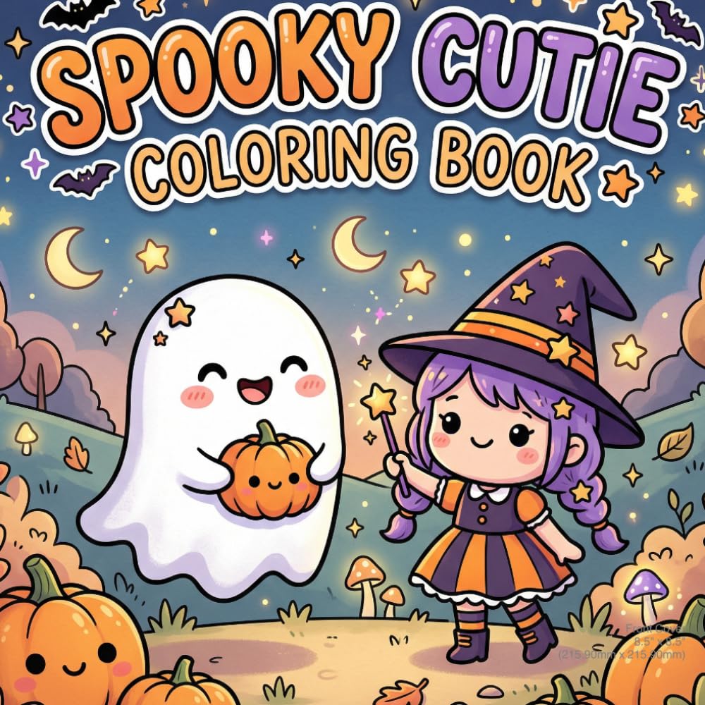 Spooky Cutie Coloring Book: for Adults and Teens