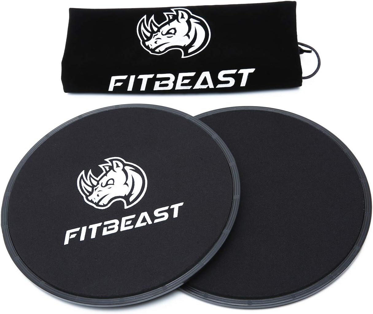 FitBeast Core Exercise Sliders 2 Dual Sided Gliding Discs Core Sliders for Carpet and Hard Floors. Core Sliders for Abdominal Exercise, Full Body Workout, CrossFit At Home&Gym