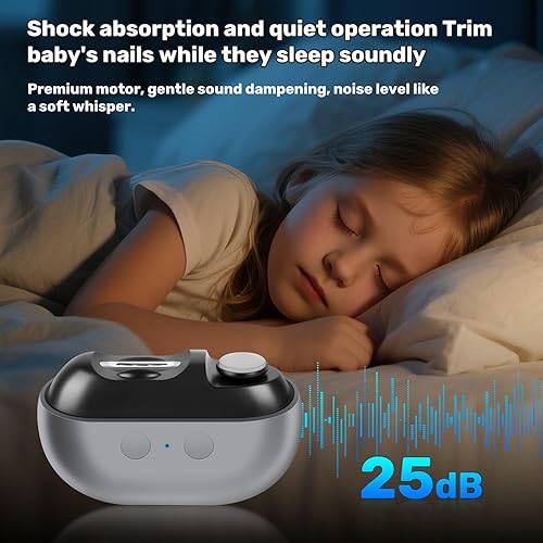 Miniatura 4 de Imwing Easyclip, cortaúñas Imwing, molinillo de uñas eléctrico y recortador 2 en 1 con luz LED, cortaúñas automático seguro para personas mayores,