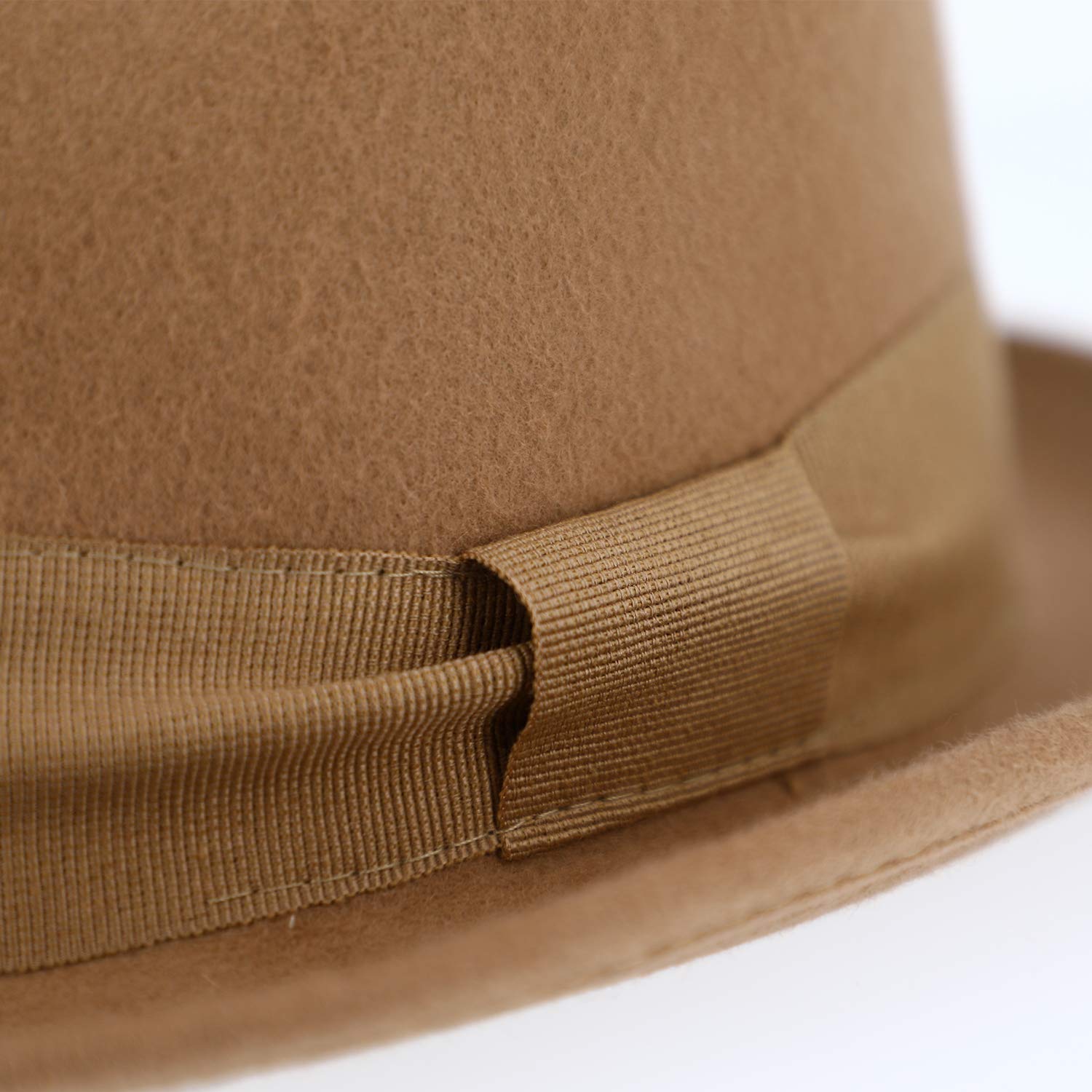 fiebig Medlock Pork Pie Diamante | 100% Sombrero de Fieltro con Cinta de Grosgrain | Cómodo Sombrero Ligero
