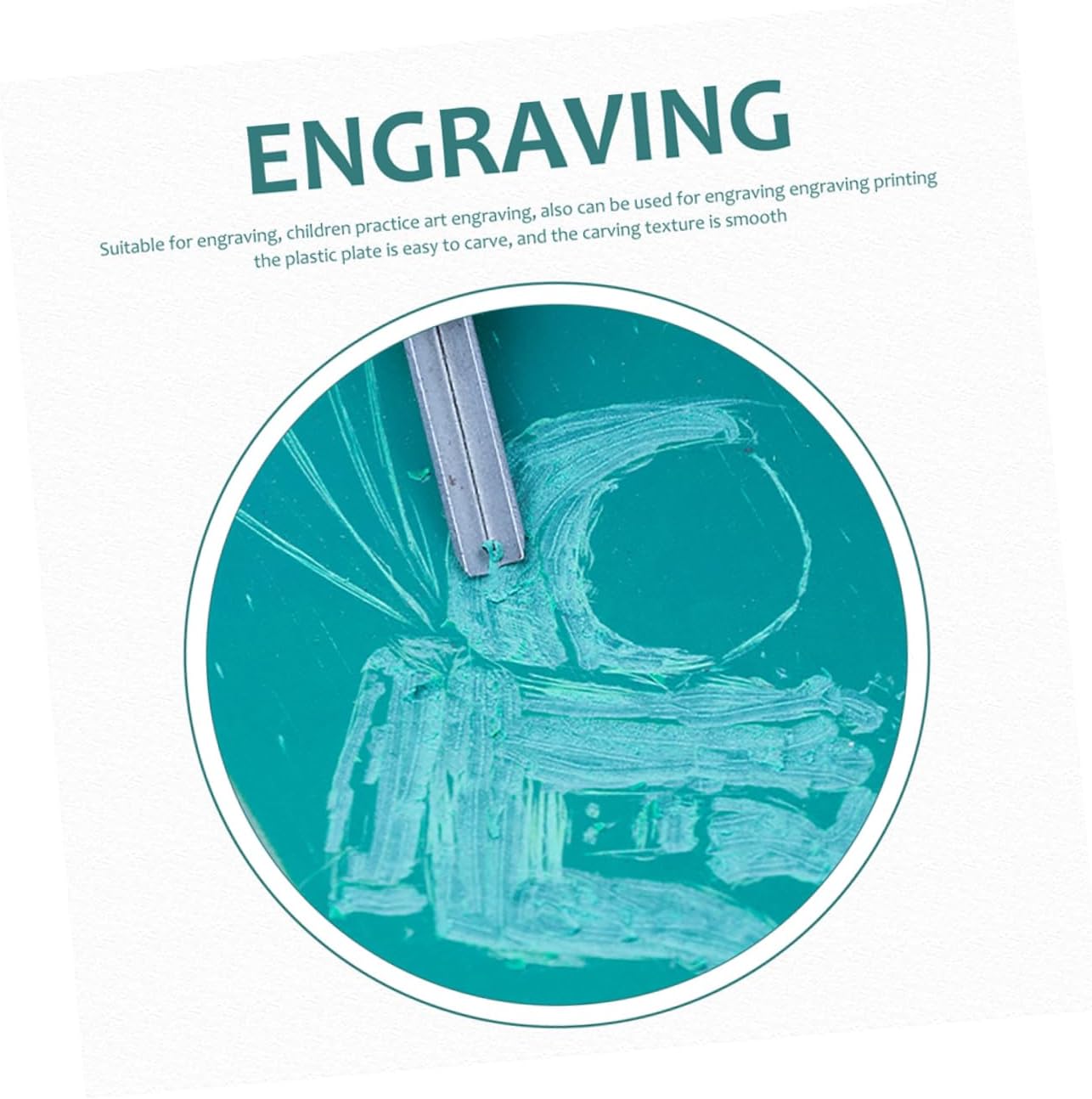 Homoyoyo Educational Boys and Girls Carving Sheets Set PVC Printmaking Board for Safe Engraving Fun