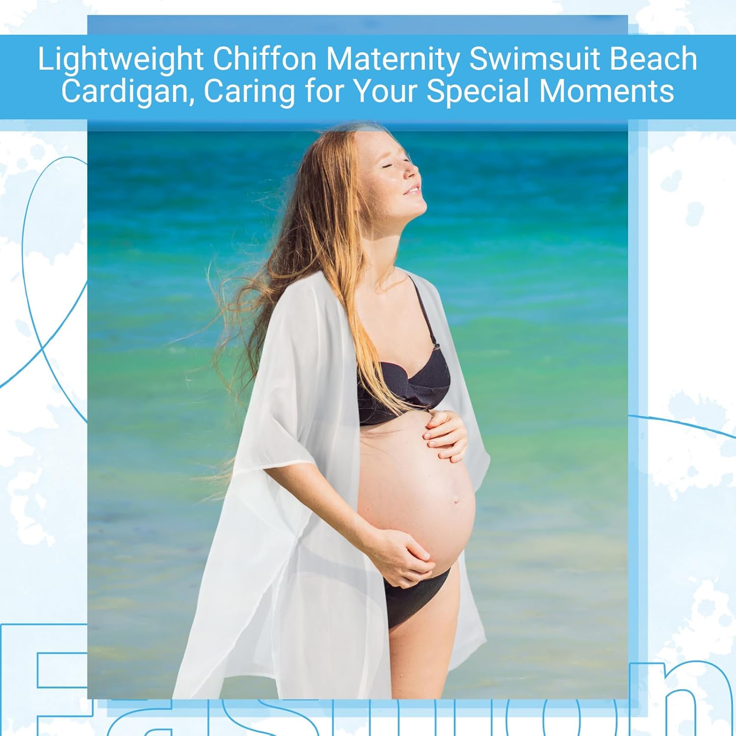 Women's Kimono Cardigan Swimsuit Summer Coverup Beach Cover up Shawl Wrap Bikini Coverup Loose Swimwear Cardigan - Image 7