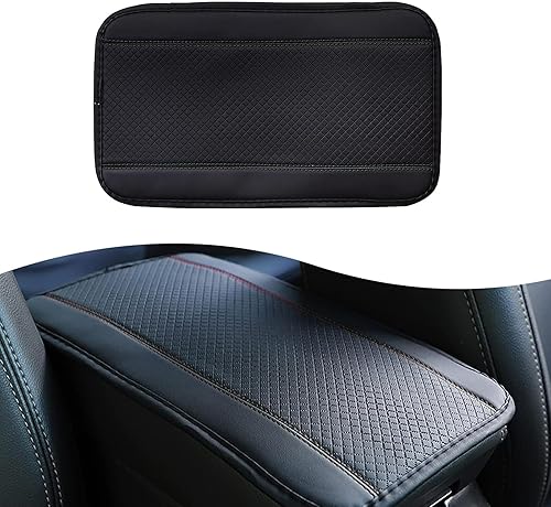 Miniatura 1 de Alfombrilla de almacenamiento para reposabrazos de automóvil, almohadilla de cojín universal de cuero impermeable para reposabrazos, funda de