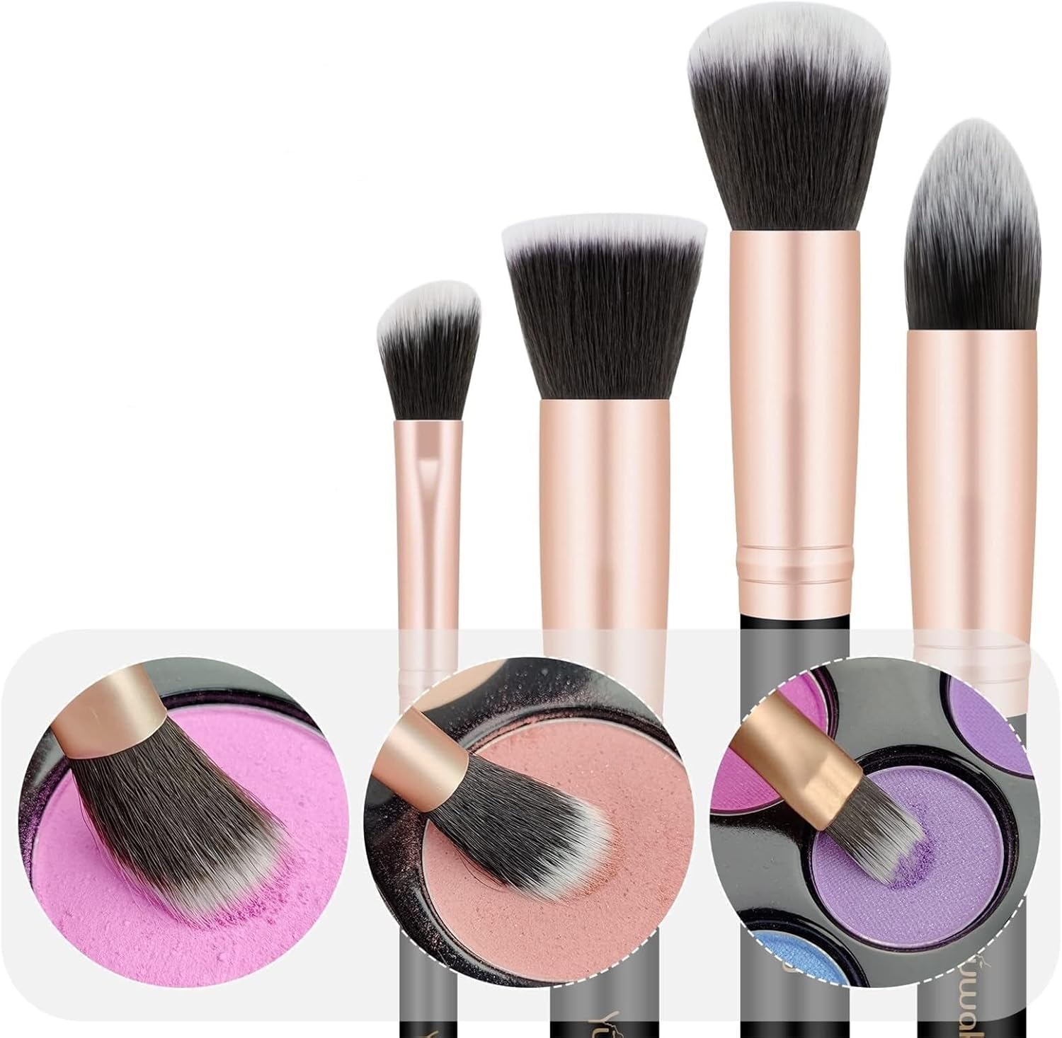 Make-up-Pinsel, Make-up-Pinsel-Set, 14-teiliges Set, Hochwertiges Make-up-Werkzeug In Schwarz