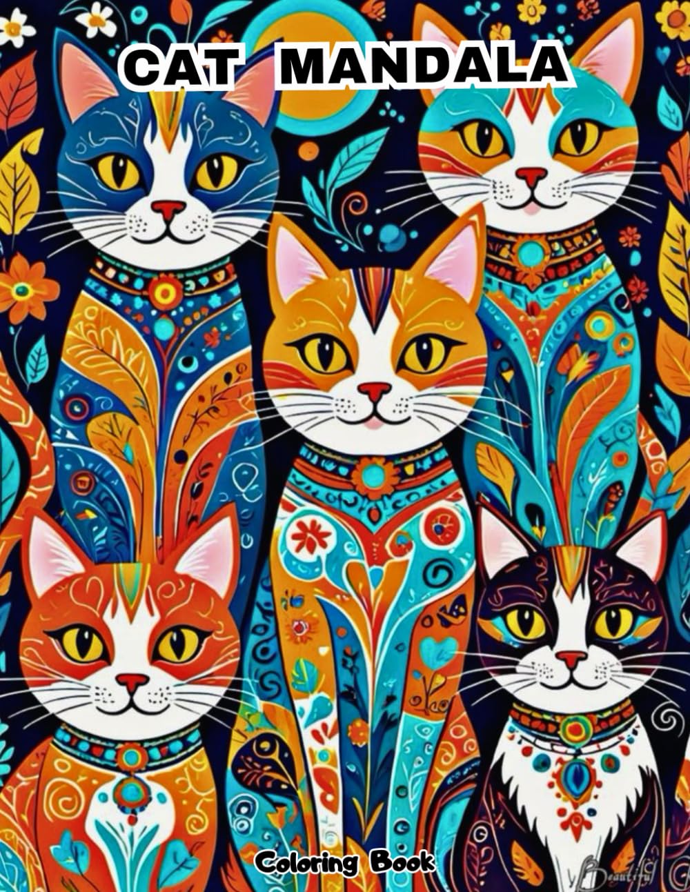 Mandala Cat Coloring Book: Advanced & Intricate Pet Designs for Art Therapy