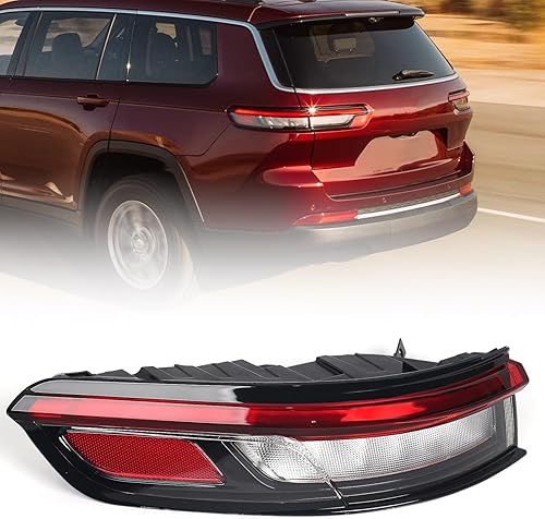 Miniatura 7 de Huray Luz trasera interior izquierda para Jeep Grand Cherokee L 2021-2024 OE Factory LH luz trasera LED reemplazo para 68458943AD lado del conductor