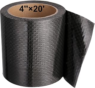PlusRoc RV Underbelly Material RV Underbelly Tape Waterproof Flex Belly Tape with Permanent Sealing Adhesive for Mobile Home, Camper Travel Trailer, Tear Repair Patch(4'' x 20')