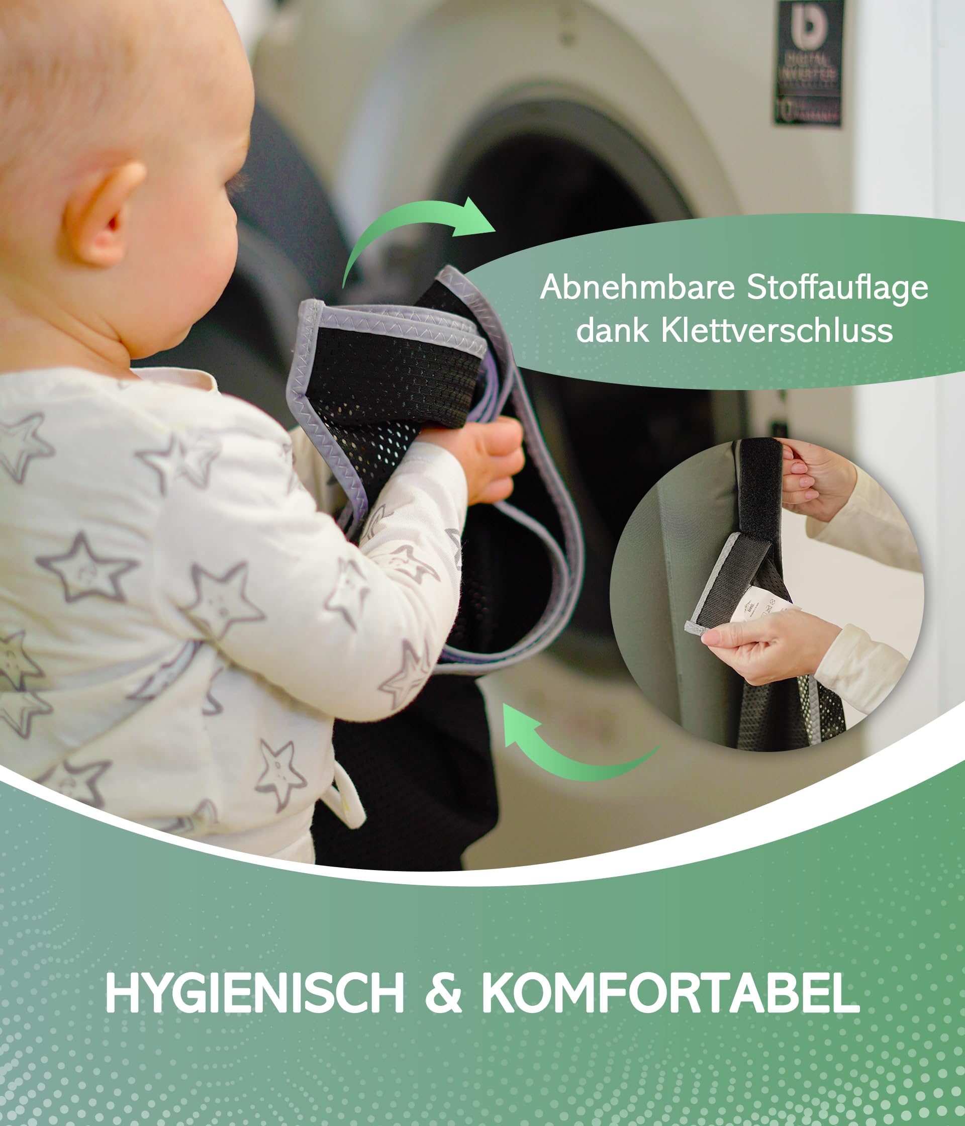 RAWVEL® Rausfallschutz aufblasbar 130cm Premium - [NEU 2025] - passend für alle Betten Zuhause & auf Reisen - Rausfallschutz Bett Reise BPA Frei & Laborgeprüft + Nylongurt (1er Set)