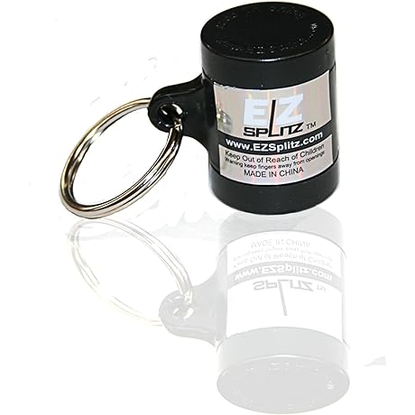 EZ Splitz Cigar Cutter Blunt Splitters - Premium Large Size Cigar With Solid Steel Keychain