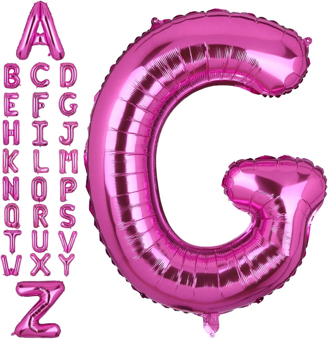 40 Inch Giant Pink Letter G Foil Helium Balloons Big Single Mylar Balloon Birthday Party Decoration Supply Baby Shower (Pink G)