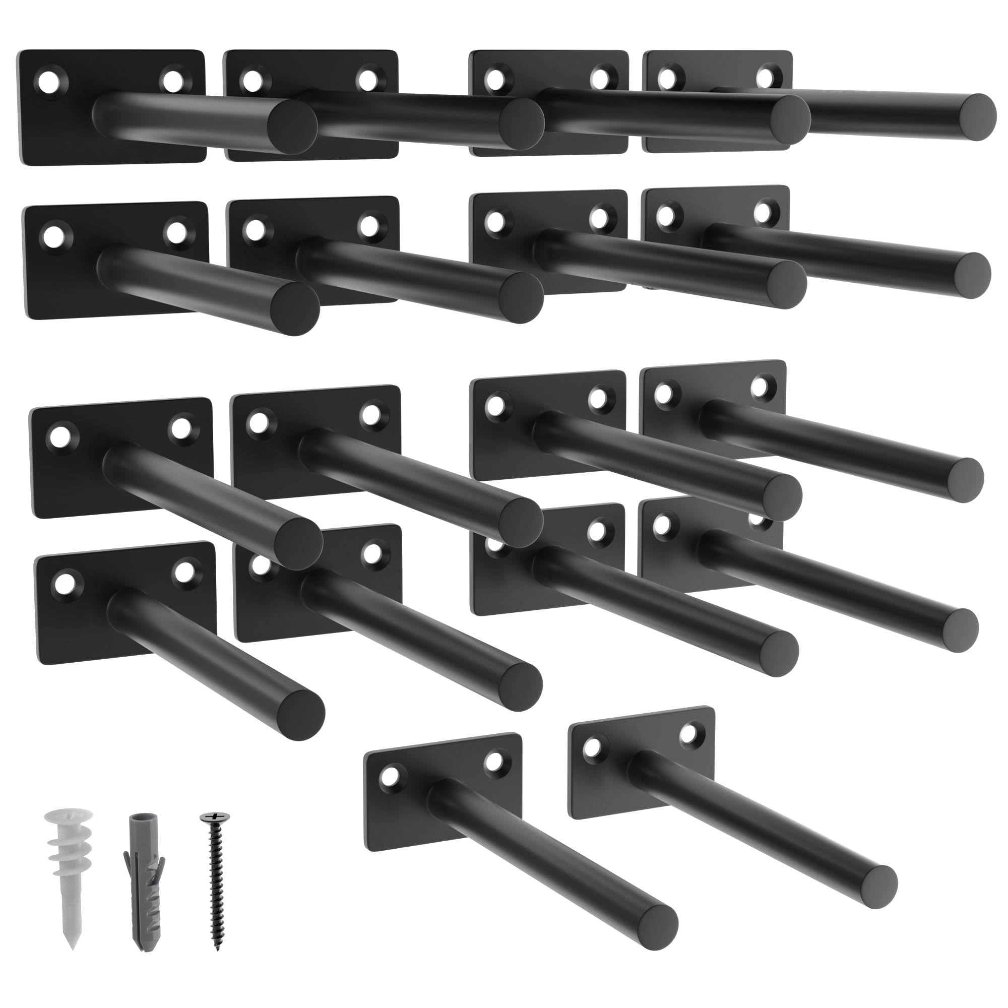 LEOPO 8 Inch Shelf Brackets 12-Pack ,1/5 Inch Thick New Zealand