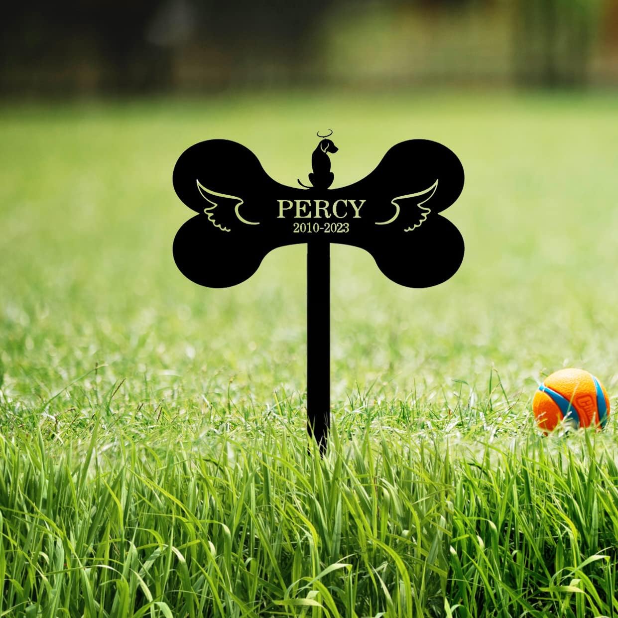 Goodqueen Custom Dog Memorial Grave Stake, Personalized