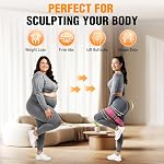 Bandes de résistance au tissu pour travailler dehors - Bandes d'exercice pour les femmes et les hommes, Bandes de bottes pour les jambes et le cul, Yoga, Pilates, Réhab, Fitness et d ' entraînement à domicile