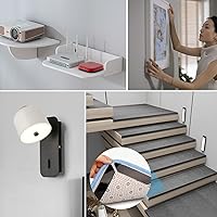 Vista 24 de Art3d - 48 juegos de cinta adhesiva de velcro de 3 pulgadas x 1 pulgada, tira adhesiva de doble cara, resistente, color blanco