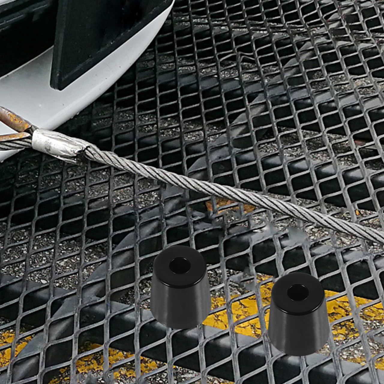 Trailer Ramps 4pcs Trailer Ramp Door Rubber Bumpers - PVC Cone Stops ...