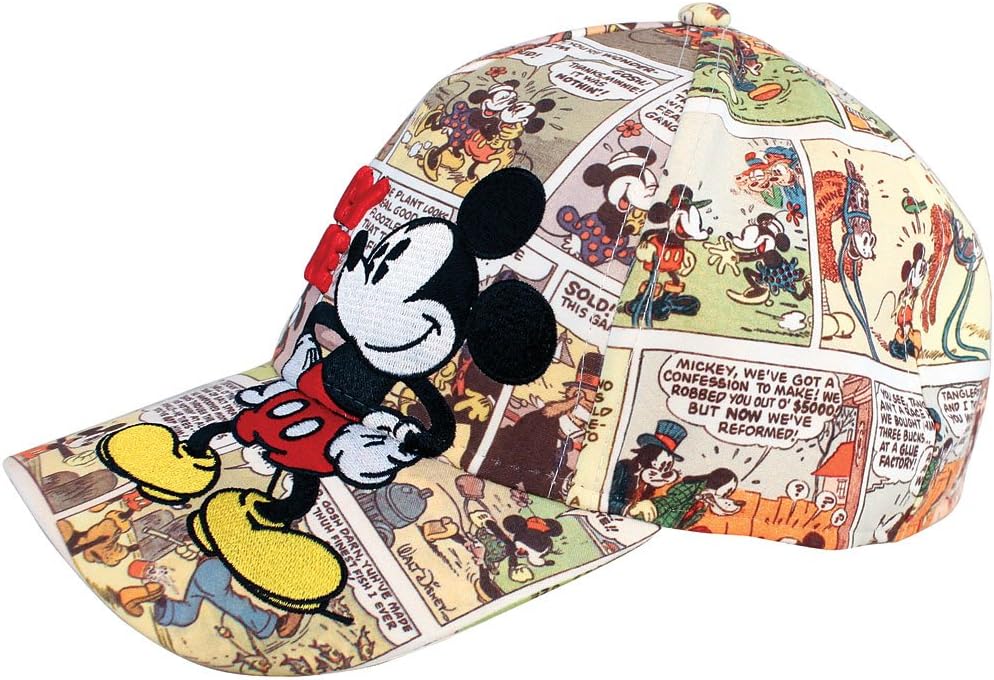 Disney Collections Etc Mickey Mouse Comic Book Print Snapback Baseball Hat