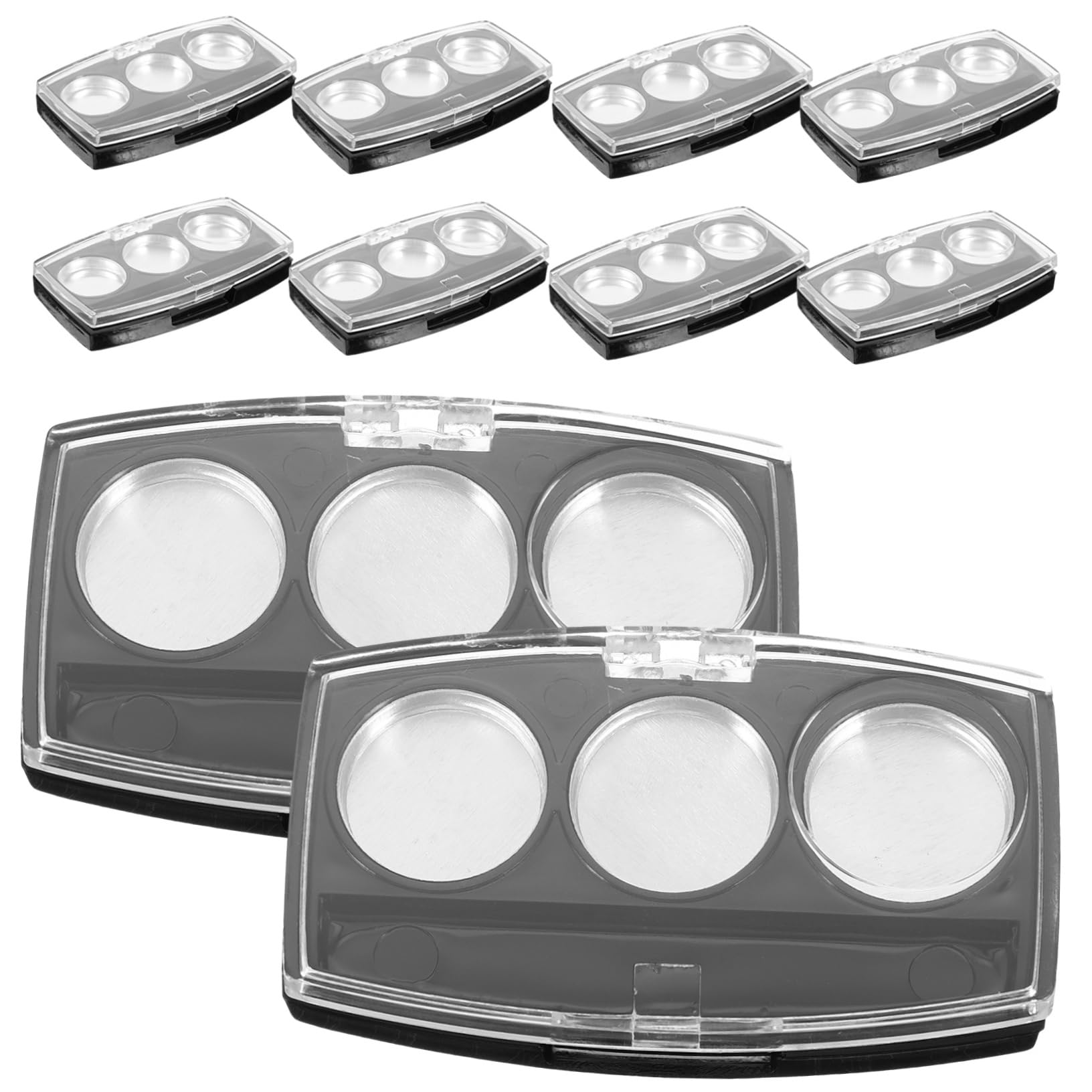 Ipetboom 50stücke Leere Lidschattenpaletten Nachfüllbare Kosmetikbehälter Für Lidschatten Blush Und Puder Kompakt Und Leicht Für Unterwegs