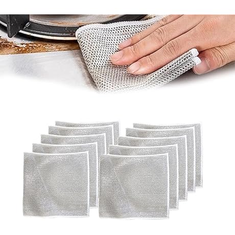 10PCS Acssart Wire Dishcloth,Acssart Cleaning Cloth
