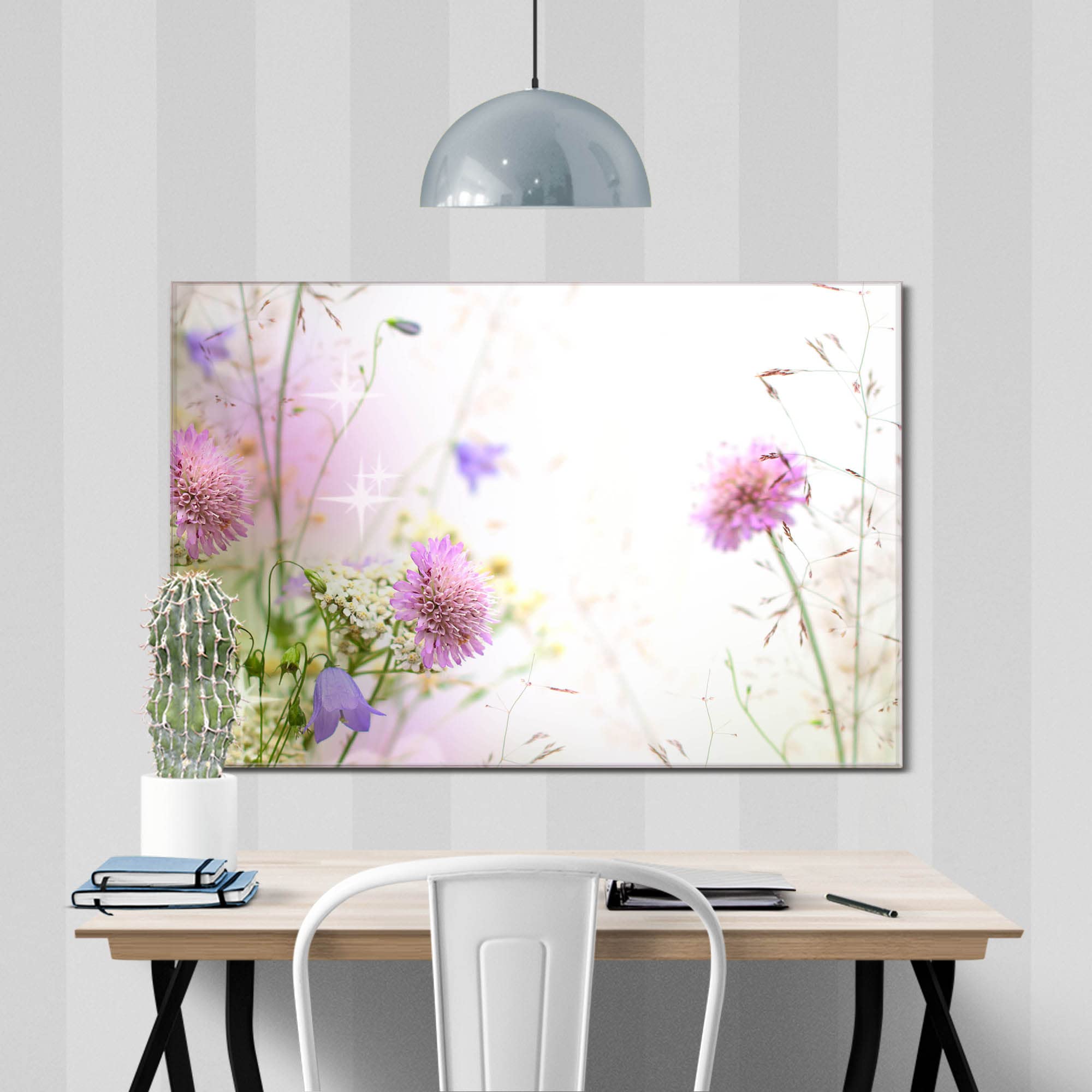 Banjado Glas-Magnettafel 50x50 Cm – Mit 4 Magneten, Beschreibbar, Motiv Erdkugel, Für Küche & Büro