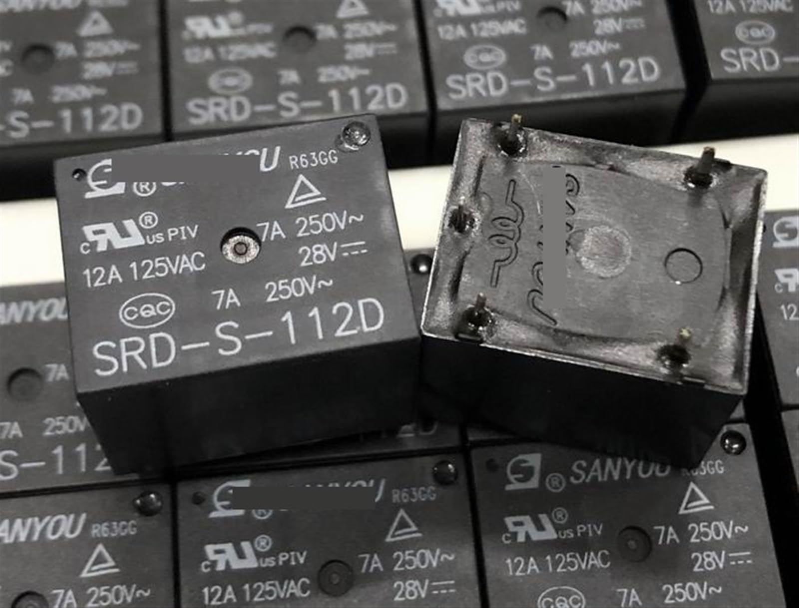 Relais 5 broches SRD-S-112D 12V pour commutation de circuit - 2