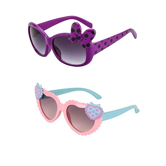 Amour UV Protected Combo for Kids 3 to 8 Years) Sunglasses - Pack of 2