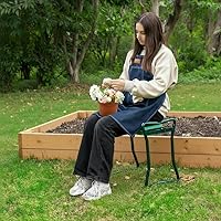 Vista 2 de Backyard Expressions Garden Kneeler - Asiento de jardinería multifuncional y rodillero Verde