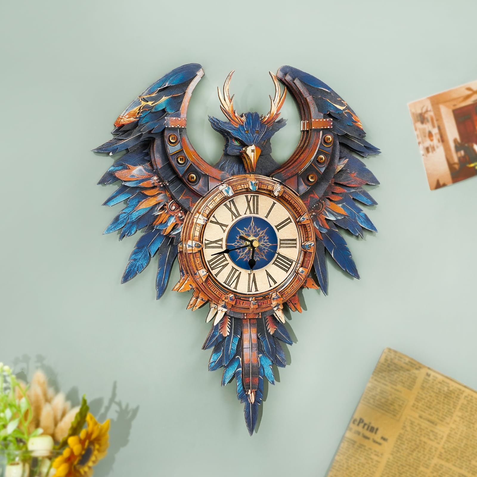 Thunderbird 3D Puzzle Clock Kit - Build Your Own! -2 Thunderbird 3D Puzzle Clock Kit - Build Your Own! -2