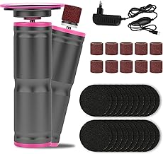 Powerful Electric Foot Rasper, 2 in 1 Electric Foot Rasp, Multiple Adjustable Speeds Electric Foot Sander for Pedicure Feet