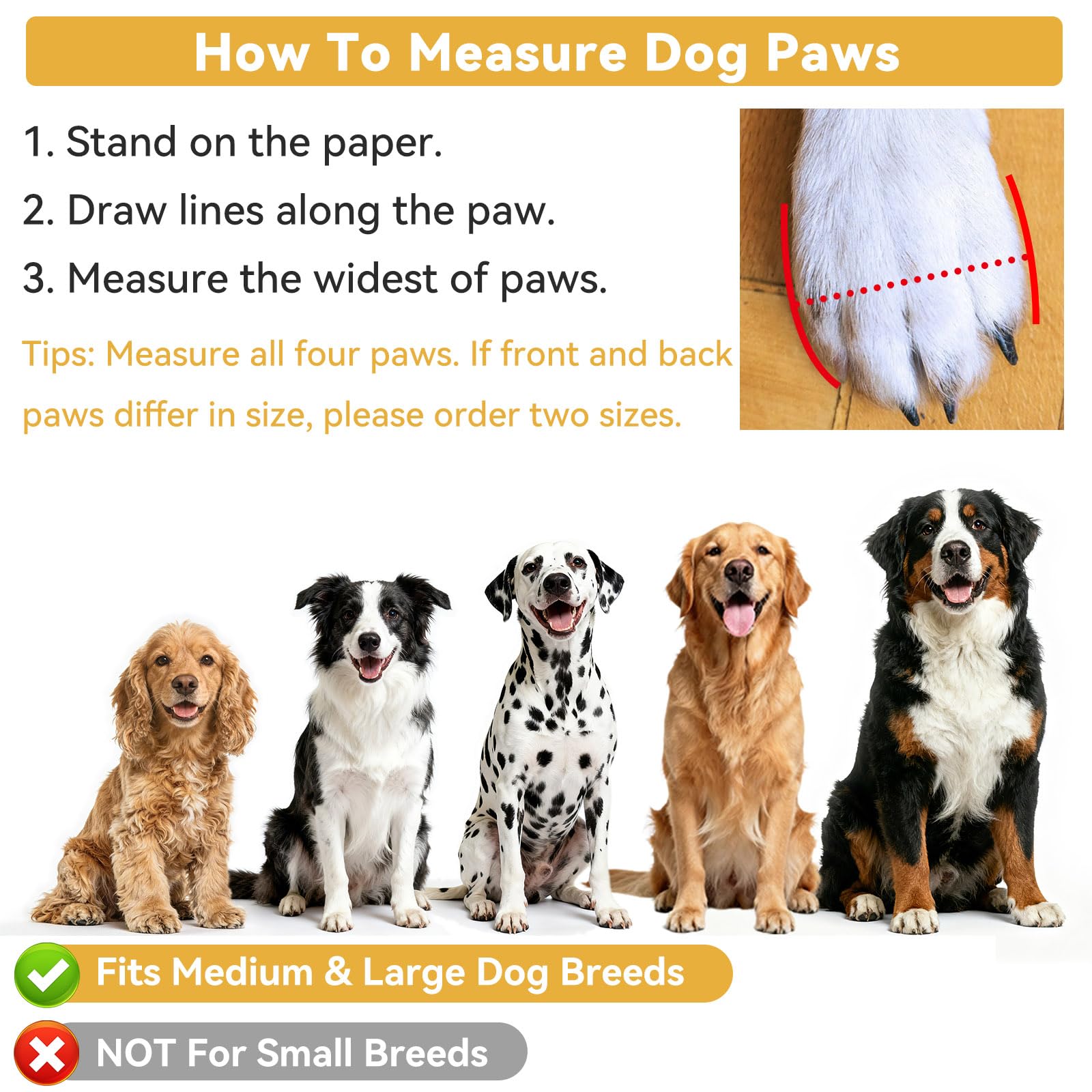 Dimicoo Breathable Dog Boots for Medium Large Dogs,Non-Slip Dog Shoes for Winter Snow and Summer Hot Pavement,Lightweight Paw Protector Dog Booties for Outdoor Walking Indoor Hardwood Floors - image 6