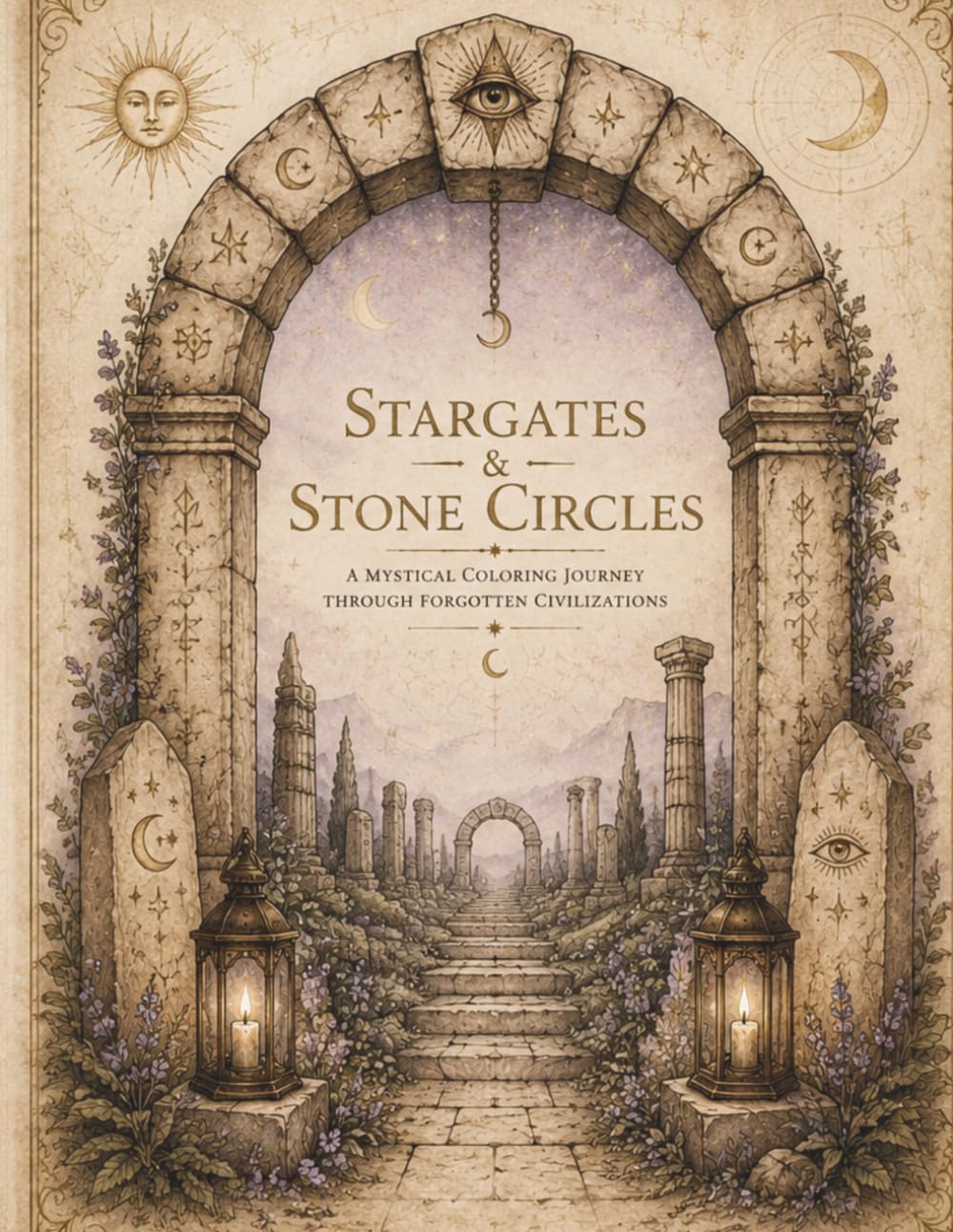 Macabre Zen™: Stargates & Stone Circles: A Mystical Gothic Coloring Journey Through Ancient Ruins, Cosmic Portals & Forgotten Worlds