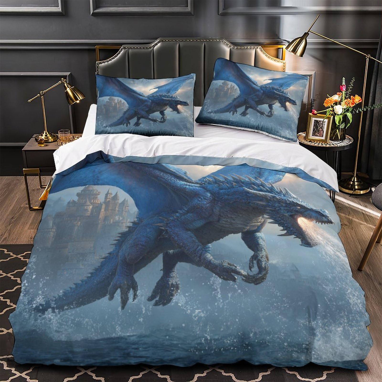 Parure de lit dragon 3D pour transformer la chambre des enfants en royaume fantastique